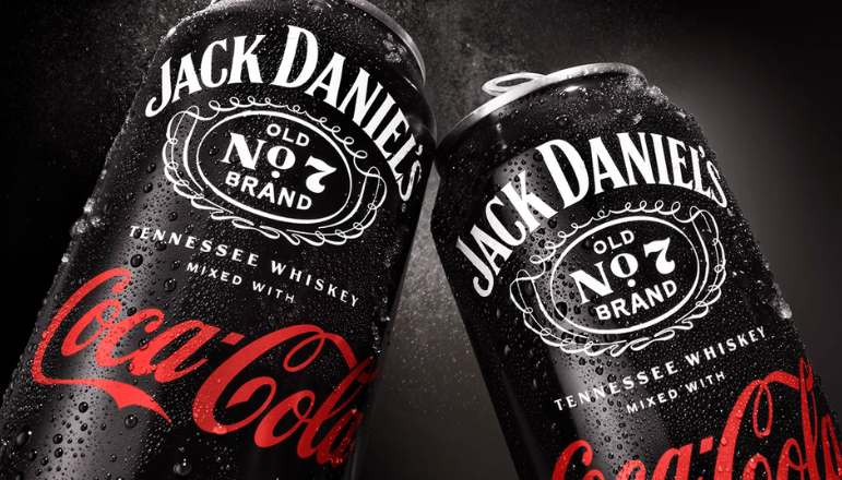 Jack Daniels and Coke Can